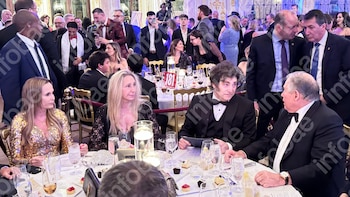 Karina Milei - Javier Milei - Gerardo Werthein -Natalia Denegri - American Patriots Gala en Mar-a-Lago