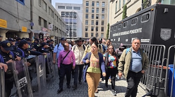 Yenny Pérez cuestiona operativo de seguridad en Palacio Nacional. Facebook: Yenny Aracely Pérez Martínez
