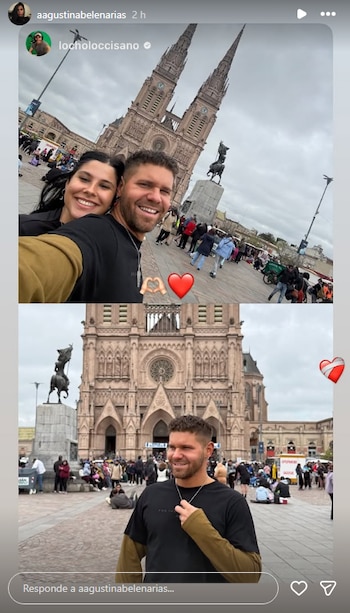 Locho Loccisano posteó dos fotos junto a su novia