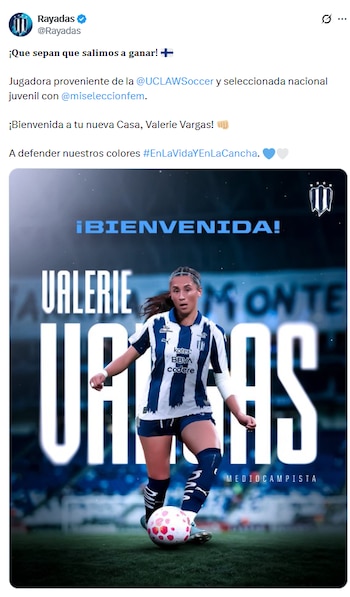 La jugadora mexicoamericana Valerie Vargas