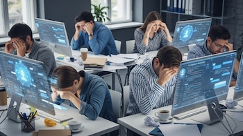 Falta de concentración y dolor de cabeza: los riesgos ocultos de usar IA todo el día en el trabajo