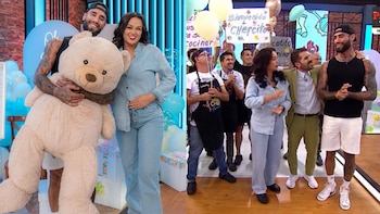 Angie Arizaga y Jota Benz celebraron su Baby Shower en El Gran Chef Famosos.