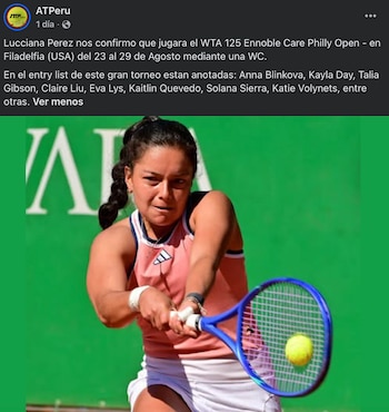 Lucciana Pérez recibió una Wild Card para el W125 de Filadelfia.