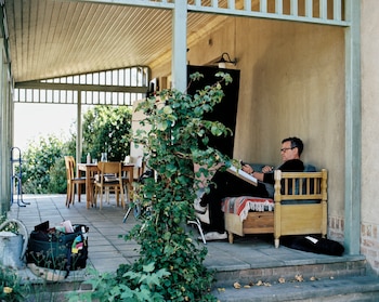 Christian Petzold en el set de 'Espejos Nº3'