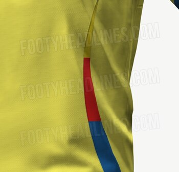 La camiseta que Colombia usaría