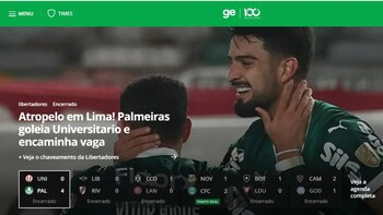 Publicación del medio brasileño GLOBOESPORTE