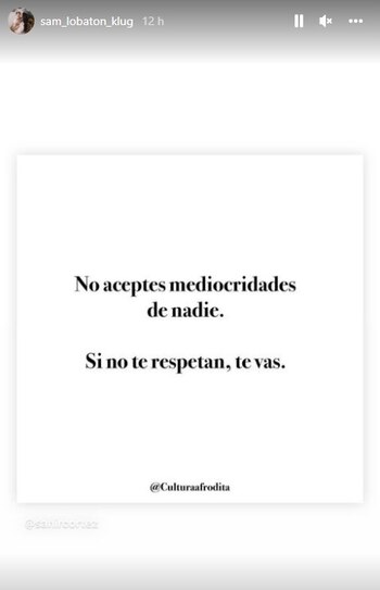 El mensaje de Samahara Lobatón.