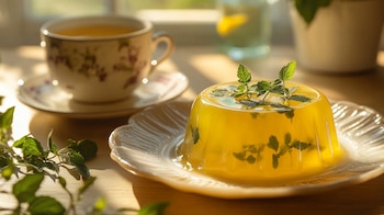 La gelatina de té de