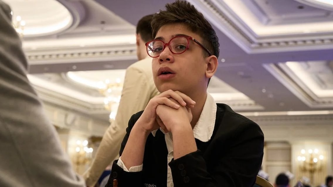 Faustino Oro en el Open Internacional Aeroflot (Crédito: aeroflotopen)