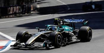 El Aston Martin de Fernando Alonso en el GP de Mónaco EFE/EPA/SEBASTIEN NOGIER)