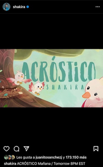 Shakira anunció el lanzamiento de