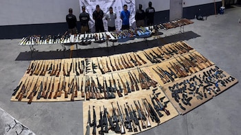 Tráfico de armamento desde Texas: capturan a tres personas que transportaban más de 200 armas y cartuchos en Nuevo León