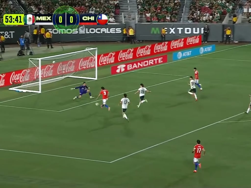 Chile resolvió el partido en dos contragolpes. (YouTube: TV Azteca)