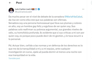 Luis Carlos Leal estalla