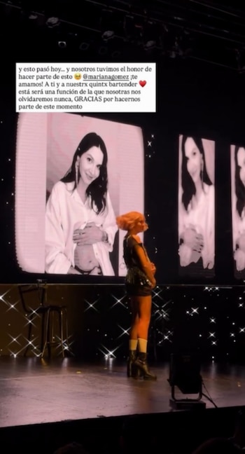 Mariana Gómez detuvo la función