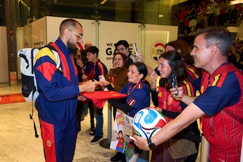 La Selección Española llega a Puebla (Foto: Cortesía)