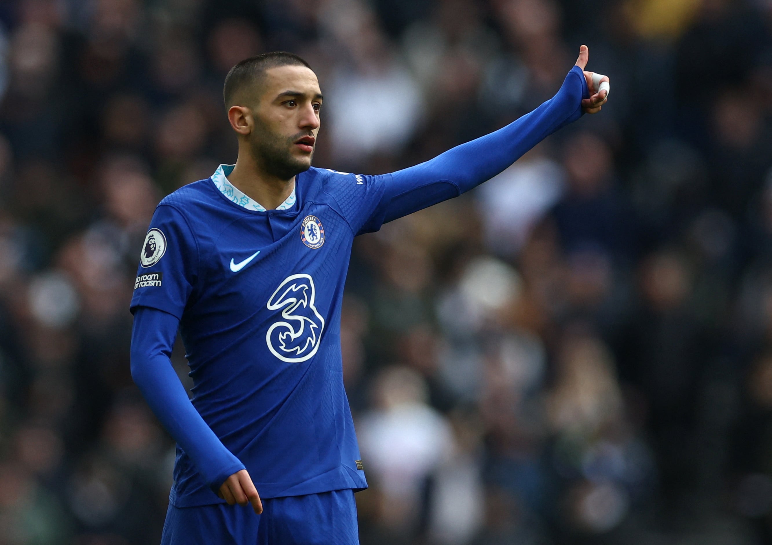 Ziyech, con la casaca del Chelsea (Reuters/Paul Childs)