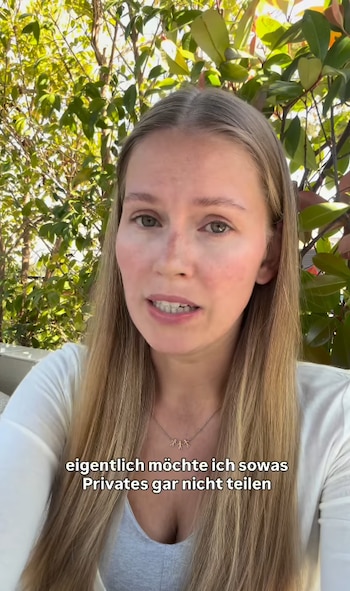 Melanie Kroll, mujer del cantante Álvaro Soler en un video subido a redes sociales (INSTAGRAM).