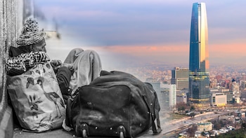 A la izquierda, un hombre