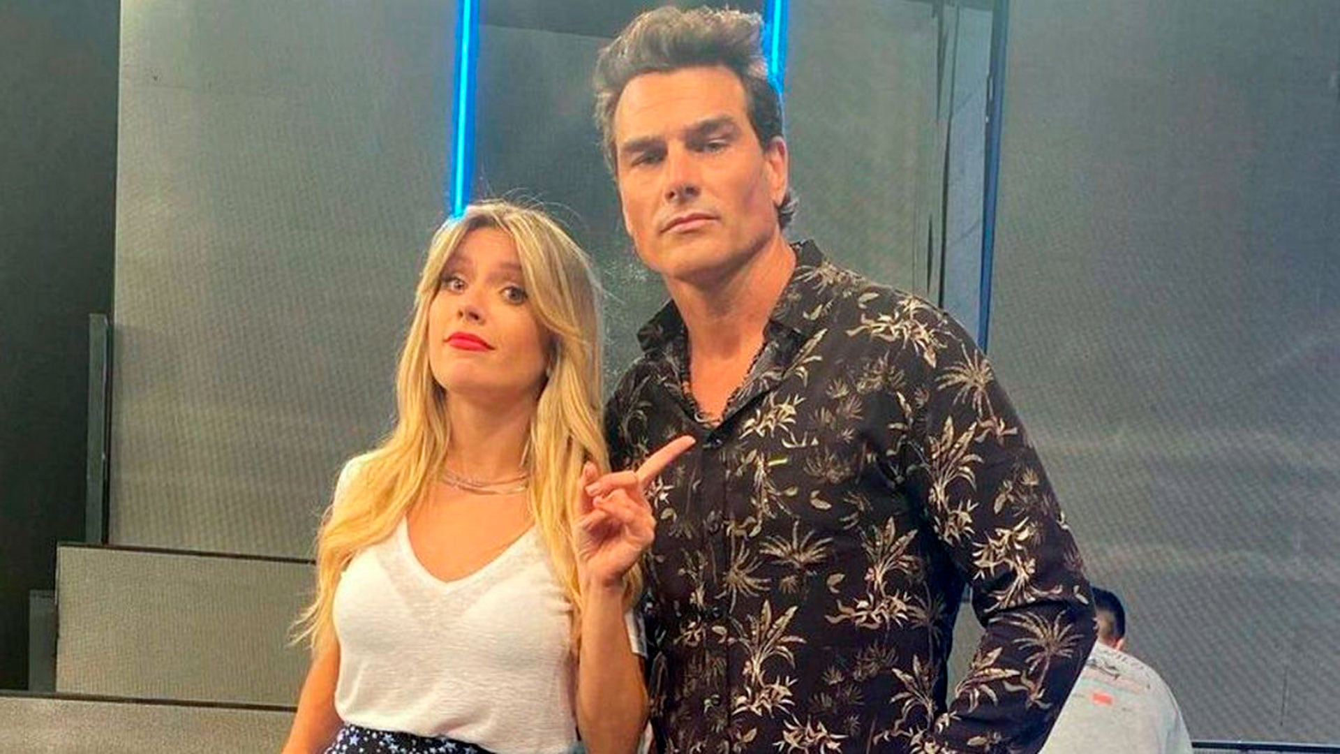 Hernán Drago y Laurita Fernández fue la dupla estrella de las noches de Canal Nueve