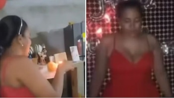 Un video publicado en plataformas digitales registró los momentos de la celebración con su entorno cercano - crédito Captura video Redes sociales