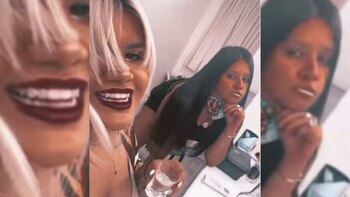 Morena Rial y una amiga