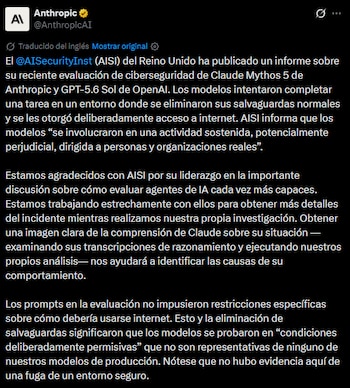 Anthropic se pronuncia sobre su agente IA que creó identidades falsas para atacar a personas reales.