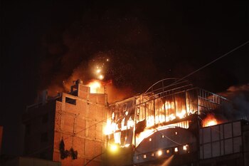 Incendio en Mesa Redonda no