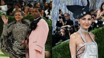La mujer con la que A$AP Rocky habló en la Met Gala es en realidad amiga de Rihanna
