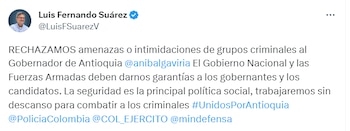 Luis Fernando Suárez, exgobernador de