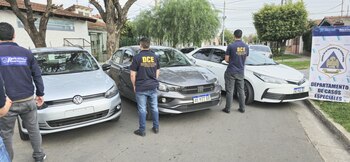 Fueron incautados vehículos, celulares, máquinas