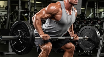 La técnica del remo Pendlay,