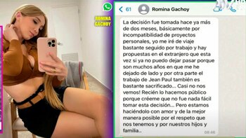 Romina Gachoy contó la razón