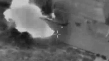 Bombardeo israelí sobre un vehículo