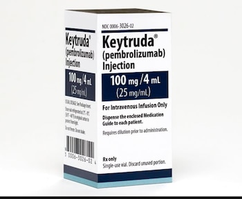 Keytruda, el medicamento estrella de Merck &Co, en su presentación de 100 mg
