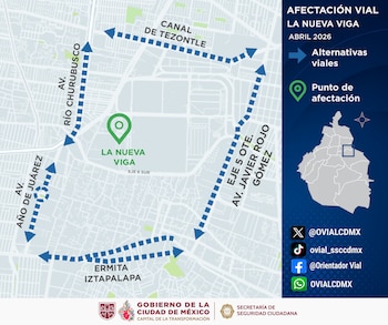 Cierre vial Semana Santa La Viga vias alternas alcaldía Iztapalapa CDMX