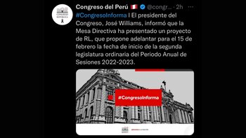 El presidente del Congreso, José