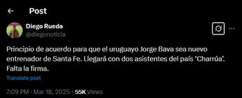 -El entrenador uruguayo estaría cerca