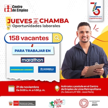 El MTPE anuncia que son