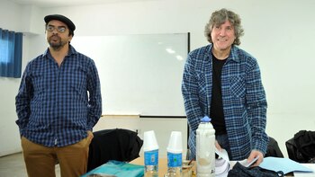 Fernando Esteche junto a Amado