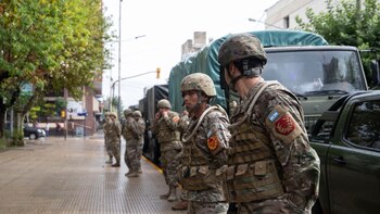 El Ejército Argentino repartió comida