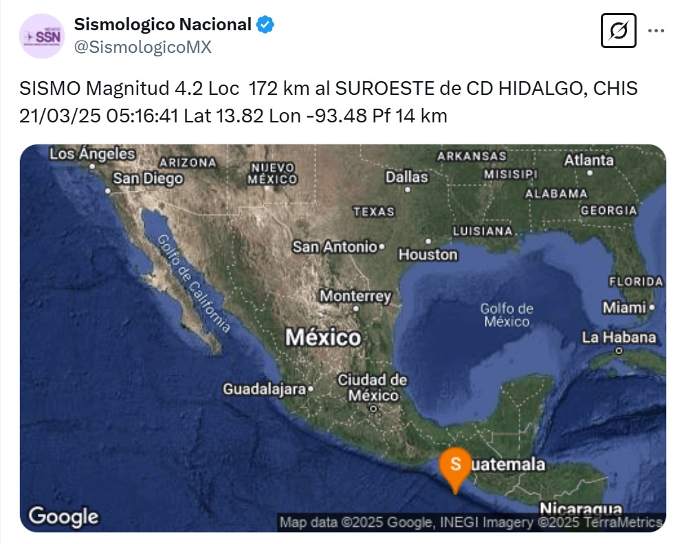 (X @SismologicoMX)