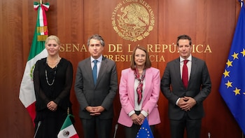 Senado recibe al jefe de la Delegación de la Unión Europea para fortalecer cooperación con México
