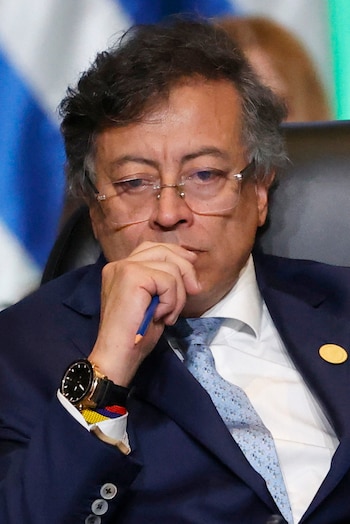 El presidente Gustavo Petro sería objeto de suspensión de sus funciones entre el 10 y el 21 de junio, según la polémica decisión de Gloria Arizabaleta, presidenta de la Comisión de Acusaciones de la Cámara - crédito Mauricio Dueñas Castañeda/EFE