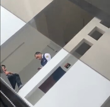 Testigos registraron momentos previos del