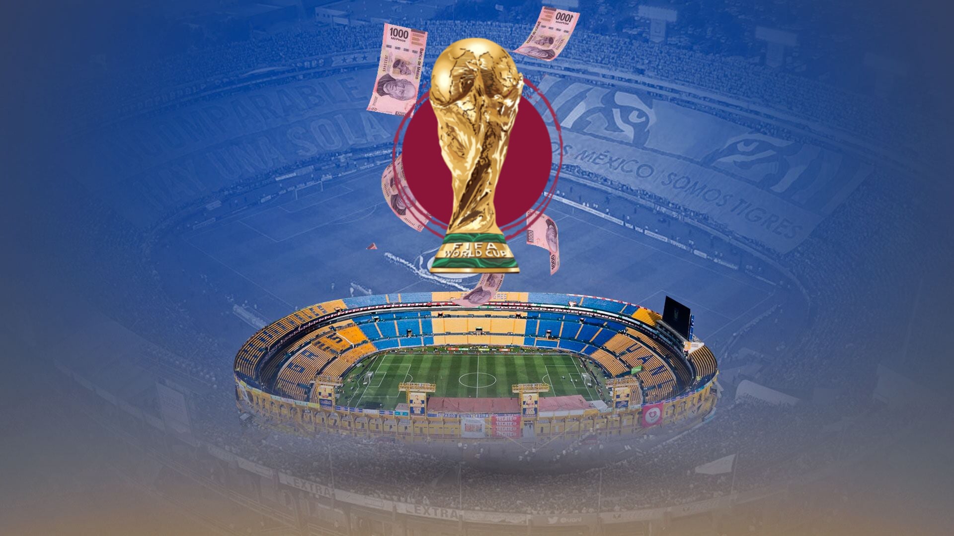 Con un acuerdo histórico, el club Tigres y la Universidad Autónoma de Nuevo León pondrían el Volcán Universitario a disposición de selecciones internacionales rumbo a la justa mundialista. (Ilustración: Jovani Pérez/Infobae México)