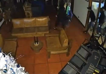 Las cámaras de seguridad grabaron