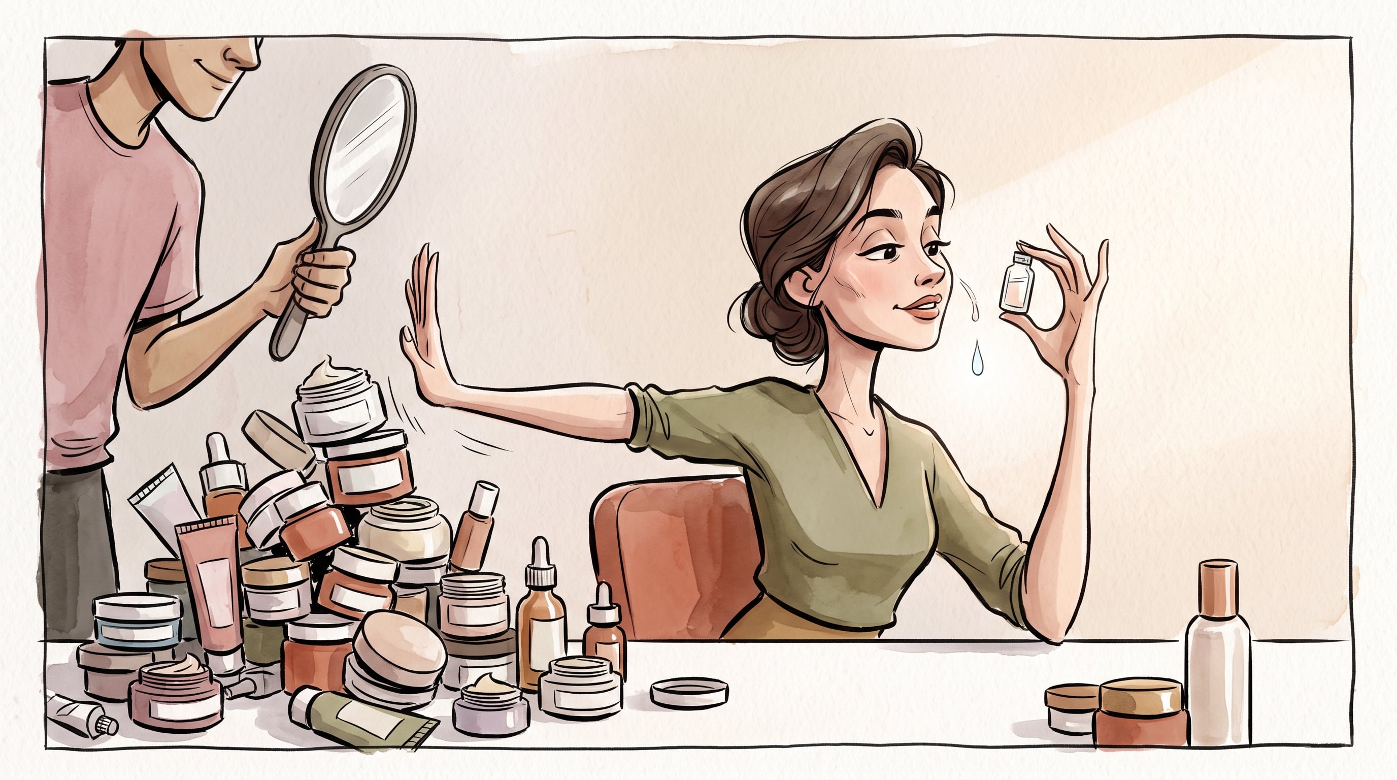 El skinimalismo propone reducir pasos en la rutina de cuidado facial, pero no establece una rutina idéntica ni resultados previsibles para todas las pieles sensibles (Imagen Ilustrativa Infobae)