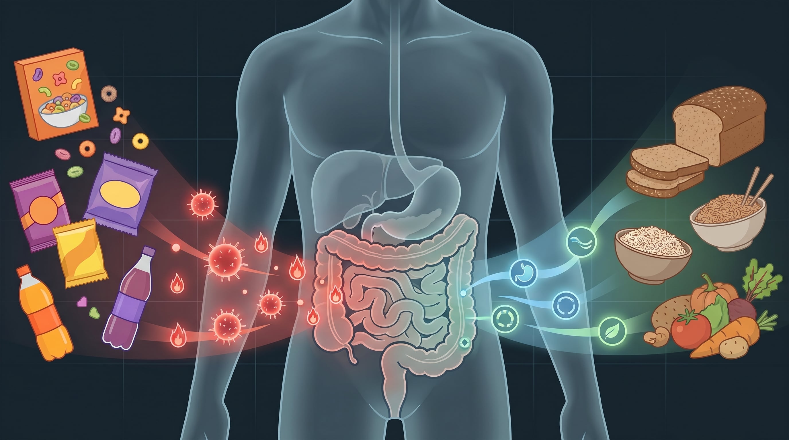 El eje intestino-cerebro conecta el aparato digestivo con el sistema nervioso y vincula el estrés con síntomas intestinales, niebla mental, cambios de humor y antojos (Imagen Ilustrativa Infobae)