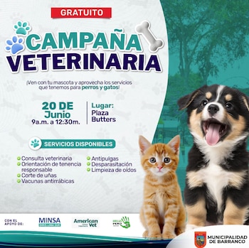 La campaña comenzará a partir de las 9 horas - Créditos: Municipalidad de Barranco.